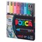 Posca Paint Markers - Set of 8, Assorted Colors, X Fine Tip, 0.7 mm